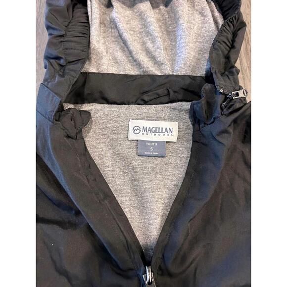 Magellan Youth Jacket With Removable Zipper Hoodie - Black, Youth, Size Small - Picture 2 of 3